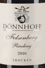 2010 Schlossböckelheimer Felsenberg Dry, H. Dönnhoff, Nahe 2010 Schlossböckelheimer Felsenberg Dry, H. Dönnhoff, Nahe